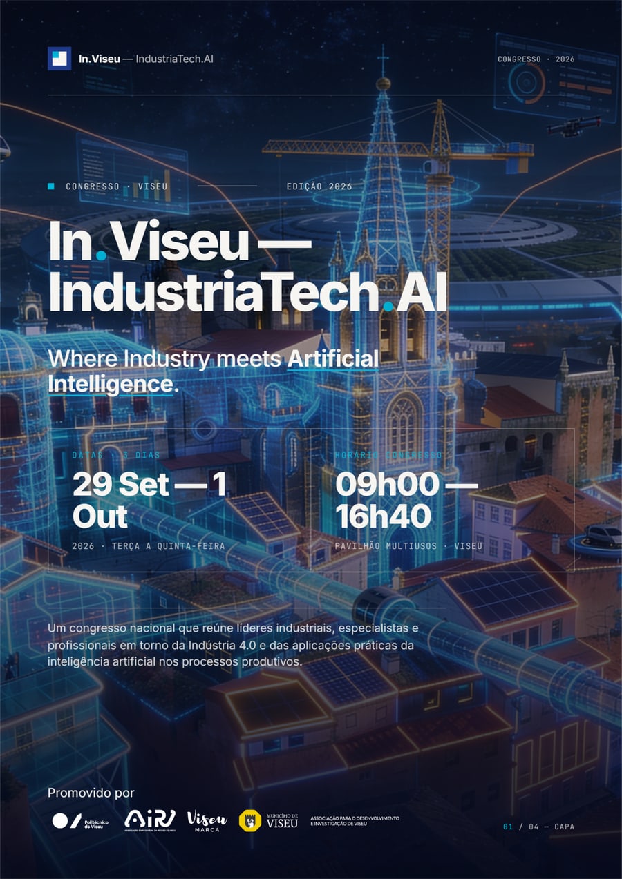 Leaflet da iniciativa In.Viseu IndustrialTech + IA