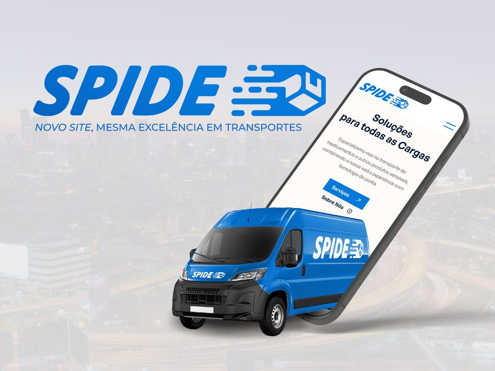 Identidade e site SPIDE Transportes Especiais